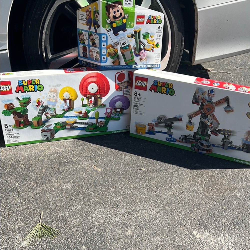 Lego Red and Yellow Building Sets Super Mario Adventure
